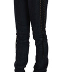 Just Cavalli Elegant Low Waist Skinny Trousers