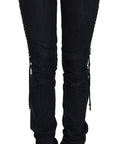 Just Cavalli Elegant Low Waist Skinny Trousers