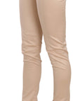 Just Cavalli Elegant Cream Low Waist Skinny Trousers