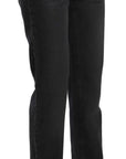 Just Cavalli Elevate Your Style: Chic Black High Waist Denim
