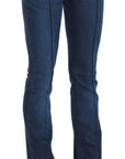 Just Cavalli Chic Blue Washed Boot Cut Denim Pants
