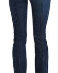 Just Cavalli Chic Blue Washed Boot Cut Denim Pants