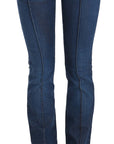 Just Cavalli Chic Blue Washed Boot Cut Denim Pants