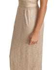 Dolce & Gabbana Elegant Beige Sheath Floor-Length Dress
