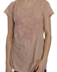 PINK MEMORIES Elegant Cream Lace Round Neck Blouse