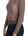 PINK MEMORIES Boat Neck Cotton Lace Blouse