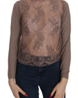 PINK MEMORIES Boat Neck Cotton Lace Blouse