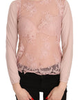 PINK MEMORIES Chic Pink See-Through Cotton Blouse