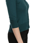 PINK MEMORIES Chic Blue Green Cotton Cardigan Top