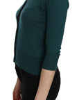 PINK MEMORIES Chic Blue Green Cotton Cardigan Top