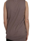 PINK MEMORIES Chic Sleeveless Cotton Cardigan Top
