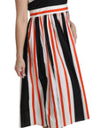 Dolce & Gabbana A-Line Pleated Midi Fashion Dress