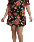 Dolce & Gabbana Elegant Floral Lace A-Line Mini Dress