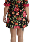 Dolce & Gabbana Elegant Floral Lace A-Line Mini Dress