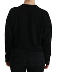 Dolce & Gabbana Elegant Black Cashmere Cardigan Top