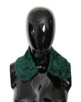 Dolce & Gabbana Elegant Lambskin Fur Scarf in Lush Green