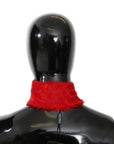 Dolce & Gabbana Elegant Red Lambskin Scarf