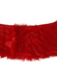 Dolce & Gabbana Elegant Red Lambskin Scarf