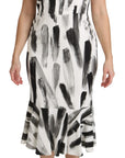 Dolce & Gabbana Chic Monochrome Sheath Midi Dress