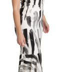 Dolce & Gabbana Chic Monochrome Sheath Midi Dress