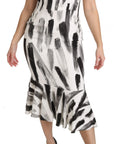 Dolce & Gabbana Chic Monochrome Sheath Midi Dress