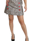 Dolce & Gabbana Exquisite Black Embellished High Waist Skirt