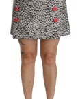 Dolce & Gabbana Exquisite Black Embellished High Waist Skirt