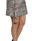 Dolce & Gabbana Exquisite Black Embellished High Waist Skirt