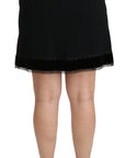 Dolce & Gabbana Elegant High-Waist Black Skirt