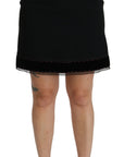 Dolce & Gabbana Elegant High-Waist Black Skirt