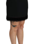 Dolce & Gabbana Elegant High-Waist Black Skirt