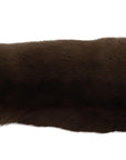 Dolce & Gabbana Elegant Brown Fur & Leather Elbow-Length Gloves