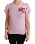 Dolce & Gabbana Elegant Embroidered Virgin Wool Blouse