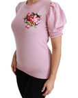 Dolce & Gabbana Elegant Embroidered Virgin Wool Blouse