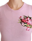 Dolce & Gabbana Elegant Embroidered Virgin Wool Blouse