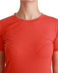 Dolce & Gabbana Elegant Red Crewneck Short Sleeve Tee