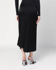 Victoria Beckham Victoria Beckham Black midi skirt with draping