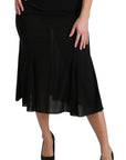 Dolce & Gabbana Elegant High Waist Sequin Black Skirt