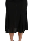 Dolce & Gabbana Elegant High Waist Sequin Black Skirt