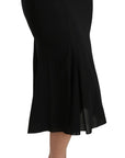 Dolce & Gabbana Elegant High Waist Sequin Black Skirt
