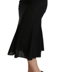Dolce & Gabbana Elegant High Waist Sequin Black Skirt