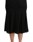 Dolce & Gabbana Elegant High Waist Sequin Black Skirt