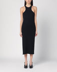 Courreges Courreges Courrèges Black ribbed midi dress