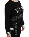 Dolce & Gabbana Chic Black Sequined Cotton Sweater