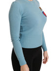 Dolce & Gabbana Queen Heart Beaded Wool Sweater