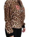 Dolce & Gabbana Elegant Leopard Print Hooded Sweater