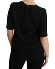 Dolce & Gabbana Elegant Black Stretch Blouse Top