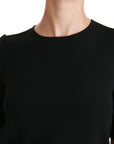 Dolce & Gabbana Elegant Black Stretch Blouse Top