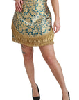 Dolce & Gabbana Elevate Your Wardrobe with Our Exquisite Gold Skirt