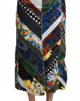 Dolce & Gabbana Elegant Geometric Print High-Waist Skirt